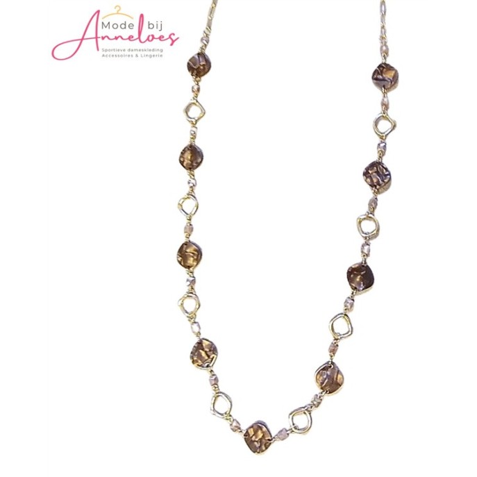 Sweet7 Ketting lang 101229437 Bruin Sweet7 Ketting lang 101229437 Bruin